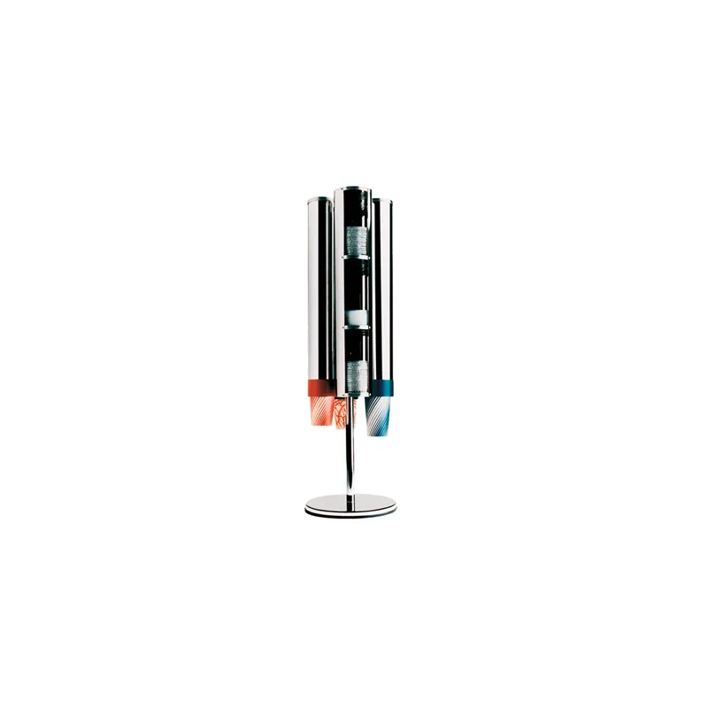 SUPPORT ROTATIF POUR 4 DISTRIBUTEURS (TUBES NON INCLUS)   28x106,68x28 CM CHROME INOX (1 UNITÉ)