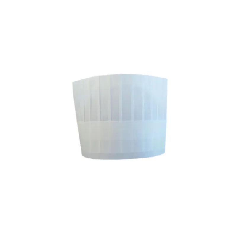 TOQUES AJUSTABLES CLASSIQUES   18 CM BLANC AIRLAID (10 UNITÉ)