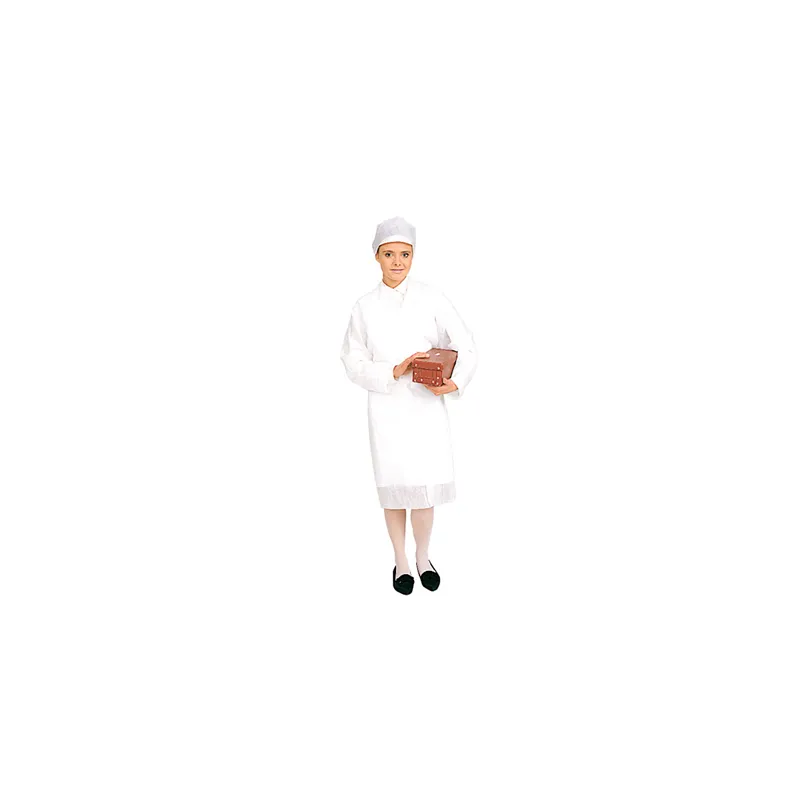 BLOUSES VISITEUR MOYENNE  35 GR/M2 100 CM BLANC AIRLAID (25 UNITÉ)