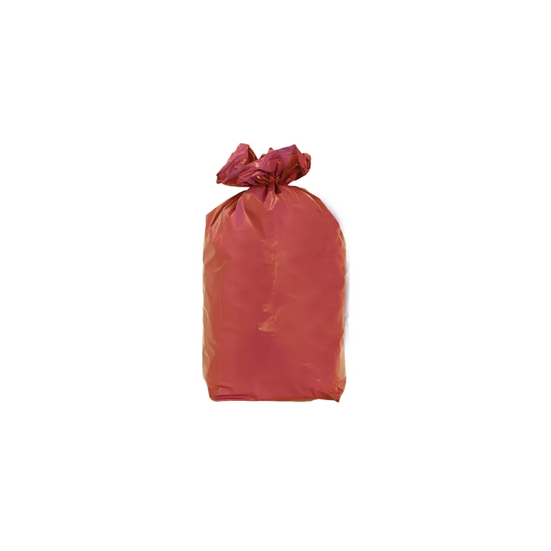20 U. SACS POUBELLE  110 L 70µ 70x110 CM ROUGE LDPE (5 UNITÉ)