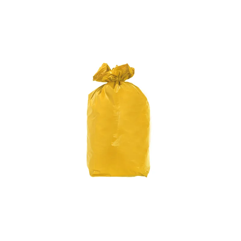 20 U. SACS POUBELLE  110 L 70µ 70x110 CM JAUNE PALE LDPE (5 UNITÉ)