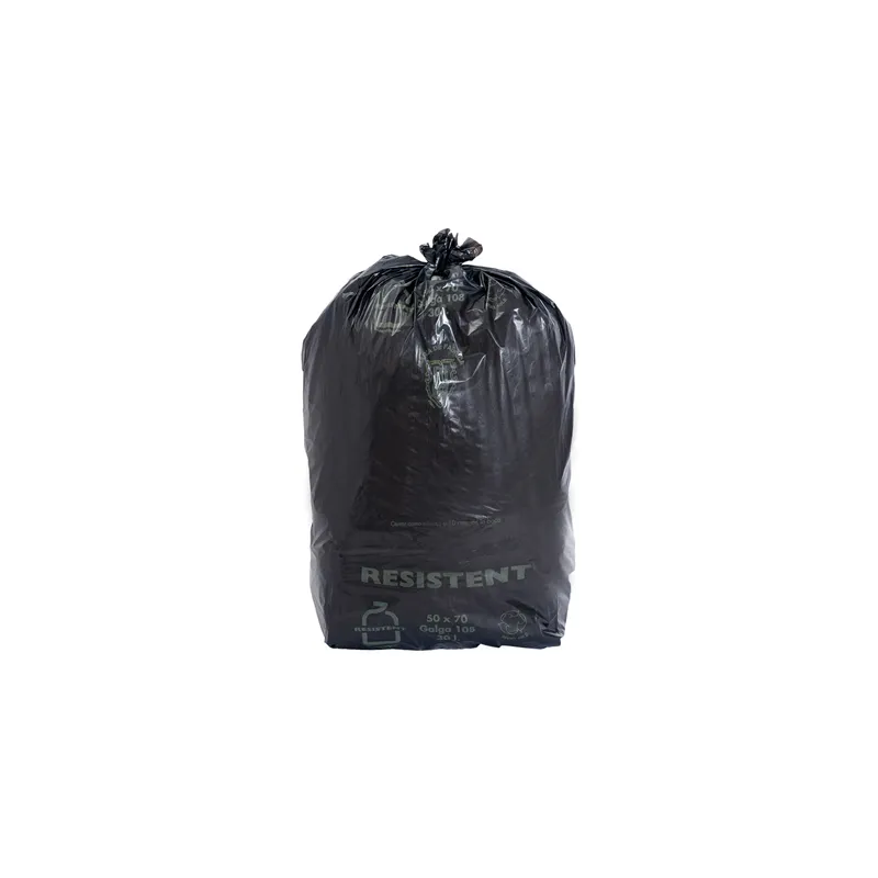 25 U. SACS POUBELLE  30 L 12µ 50x70 CM NOIR LDPE (20 UNITÉ)