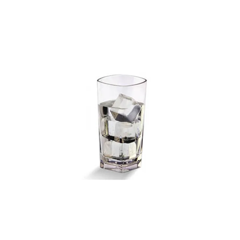 GOBELETS BASE CARRÉE  372 ML Ø 7,2/4,8x14,5 CM TRANSPARENT POLYCARBONATE (36 UNITÉ)