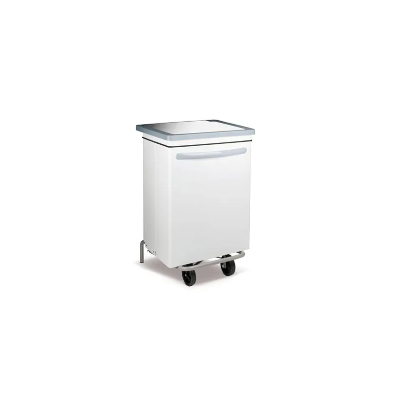 CONTENEUR MOBILE AVEC PÉDALE 70 L 47x42x73 CM BLANC METAL (1 UNITÉ) CONTENEUR MOBILE AVEC PÉDALE 70 L 47x42x73 CM BLANC METAL (1 UNITÉ)