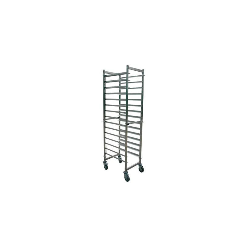 CHARRIOT PLAQUES G/N 2/1 15 NIVEAUX ARROW  59x66x190 CM ARGENTE INOX (1 UNITÉ)