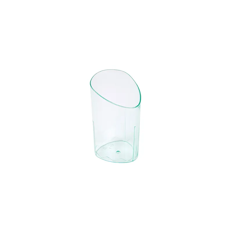 EMBALLAGES APÉRITIF CYLINDRE  90 ml 4,7x4,7x8,1 CM VERT D'EAU PS (600 UNITÉ)