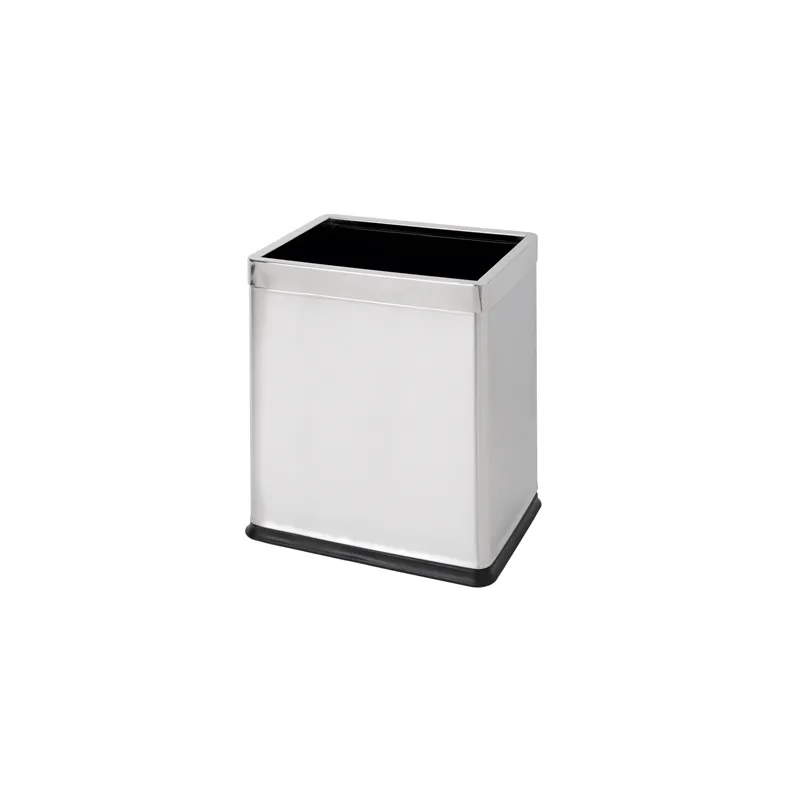 CORBEILLE CHAMBRES, RECTANGULAIRE 9 L 22,5x16,5x27 CM ARGENTE INOX (1 UNITÉ) CORBEILLE CHAMBRES, RECTANGULAIRE 9 L 22,5x16,5x27 CM ARGENTE INOX (1 UNITÉ)