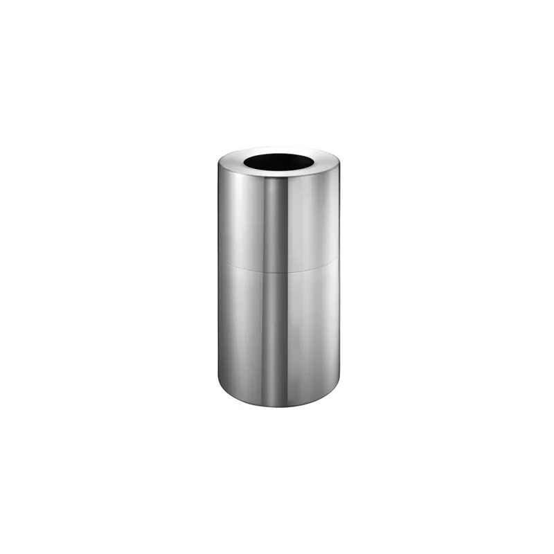 POUBELLE DE LUXE   Ø 38x77,5 CM ARGENTE ALUMINIUM (1 UNITÉ)