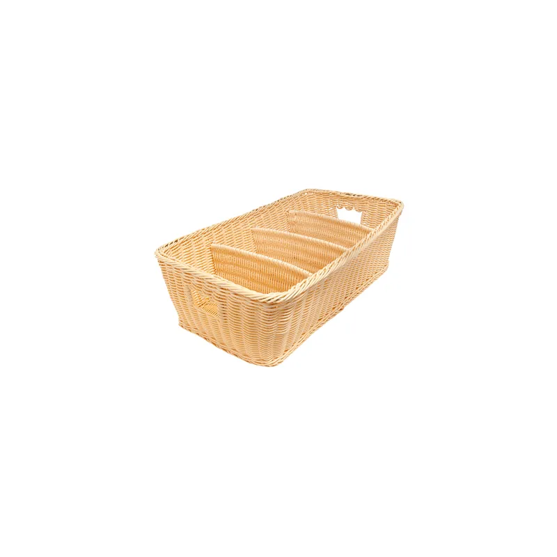 CORBEILLE POUR COUVERTS SIMILAIRE OSIER   53x31x15 CM NATUREL PP (1 UNITÉ)