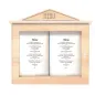 PORTE MENUS LUMINEUX 60x65x8 CM NATUREL BOIS (1 UNITÉ) PORTE MENUS LUMINEUX