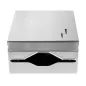 DISTRIBUTEUR POUR ESSUIE-MAINS 26,5x12x30,5 CM ARGENTE ACIER (1 UNITÉ) DISTRIBUTEUR POUR ESSUIE-MAINS