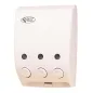 DISTRIBUTEUR SAVON 3 PRODUITS 20x9,7x27 CM BLANC ABS (1 UNITÉ) DISTRIBUTEUR SAVON 3 PRODUITS