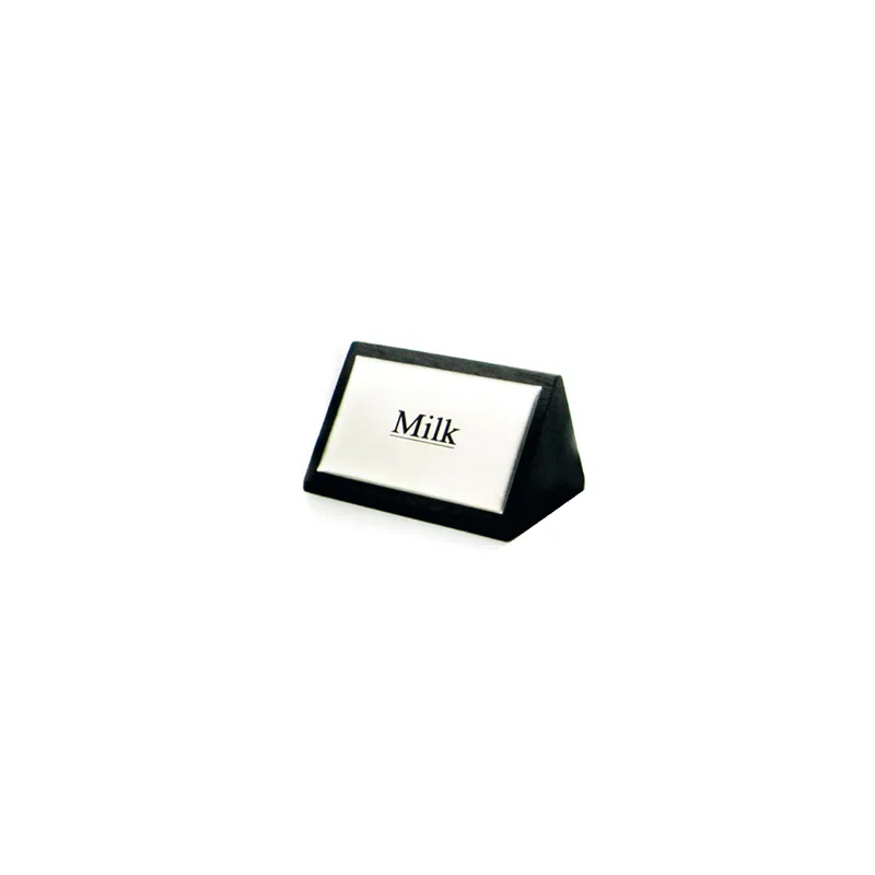 AFFICHAGES "MILK" 7,5x4,5 CM NOIR BOIS (12 UNITÉ) AFFICHAGES "MILK" 7,5x4,5 CM NOIR BOIS (12 UNITÉ)