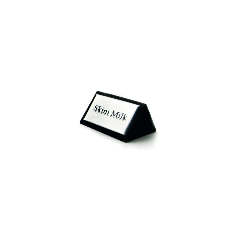 AFFICHAGES "SKIM MILK" 7,5x4,5 CM NOIR BOIS (12 UNITÉ) AFFICHAGES "SKIM MILK" 7,5x4,5 CM NOIR BOIS (12 UNITÉ)