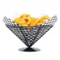 BASKET ARTINOX Ø 23x12,5 CM NOIR ACIER (1 UNITÉ) BASKET