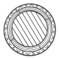 BASKET ARTINOX Ø 20,3x6,3 CM NOIR ACIER (1 UNITÉ) BASKET