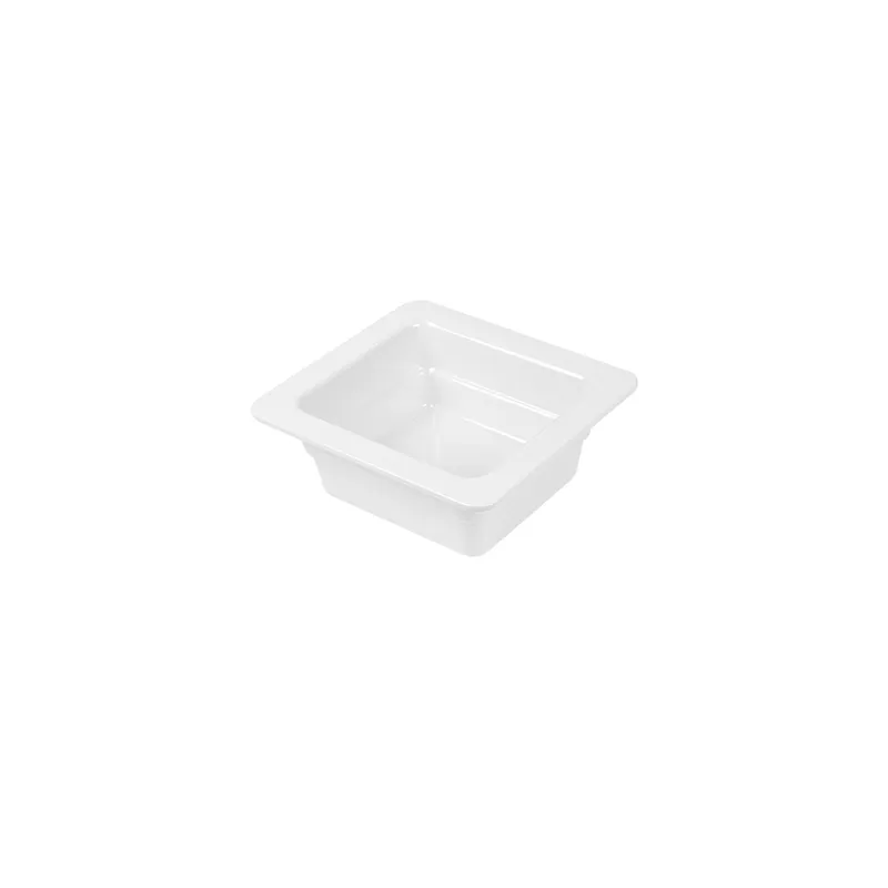 BACS GN 1/6   6,5 (h) CM BLANC MÉLAMINE (6 UNITÉ)