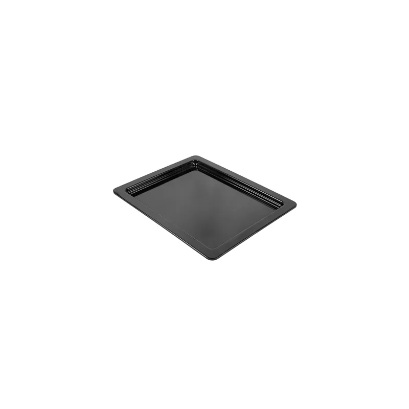 BACS GN 1/2   32,5 x 26 x 2 (h) CM NOIR MÉLAMINE (6 UNITÉ)