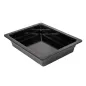 BACS GN 1/2 32,5 x 26 x 6,5 (h) CM NOIR MÉLAMINE (6 UNITÉ) BACS GN 1/2