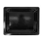 BACS GN 1/2 32,5 x 26 x 6,5 (h) CM NOIR MÉLAMINE (6 UNITÉ) BACS GN 1/2