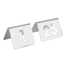 NUMÉROS DE TABLE DU 1 AU 25