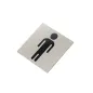 PLAQUE AUTO-ADHESIVE - MESSIEURS "W.C."