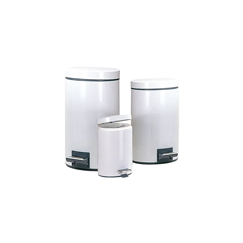 POUBELLE À PÉDALE RÉCEPTACLE INTÉRIEUR 12 L Ø 25x38 CM BLANC ACIER (1 UNITÉ) POUBELLE À PÉDALE RÉCEPTACLE INTÉRIEUR 12 L Ø 25x38 CM BLANC ACIER (1 UNITÉ)