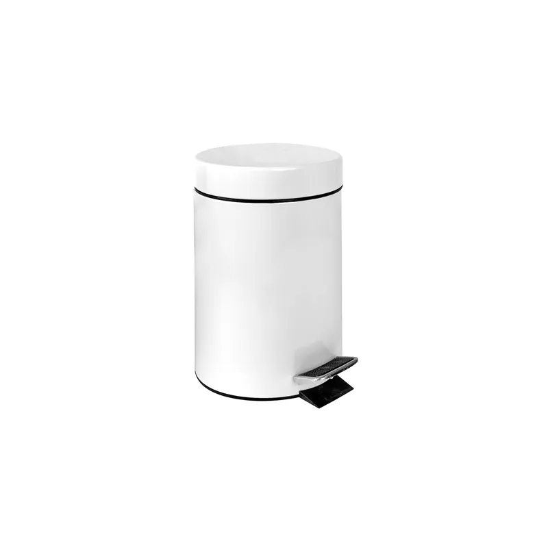 POUBELLE À PEDALE RÉCEPTACLE INTÉRIEUR  20 L Ø 29,5x44 CM BLANC ACIER (1 UNITÉ)