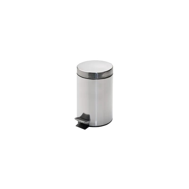 POUBELLE À PÉDALE RÉCEPTACLE INTÉRIEUR  3 L Ø 17x24,5 CM ARGENTE INOX (1 UNITÉ)