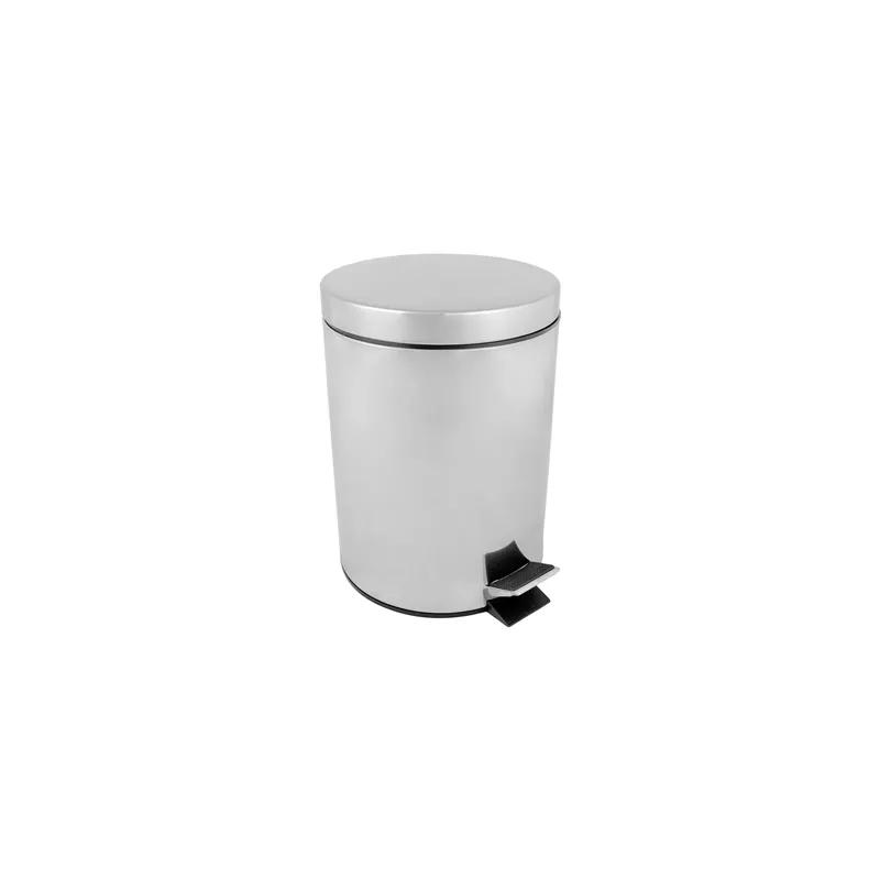 POUBELLE À PÉDALE RÉCEPTACLE INTÉRIEUR 5 L Ø 20,5x28 CM ARGENTE INOX (1 UNITÉ) POUBELLE À PÉDALE RÉCEPTACLE INTÉRIEUR 5 L Ø 20,5x28 CM ARGENTE INOX (1 UNITÉ)