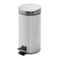 POUBELLE À PEDALE RÉCEPTACLE INTÉRIEUR 12 L Ø 25x38 CM ARGENTE INOX (1 UNITÉ) POUBELLE À PEDALE RÉCEPTACLE INTÉRIEUR