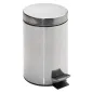 POUBELLE À PEDALE RÉCEPTACLE INTÉRIEUR 20 L Ø 29,5x44 CM ARGENTE INOX (1 UNITÉ) POUBELLE À PEDALE RÉCEPTACLE INTÉRIEUR