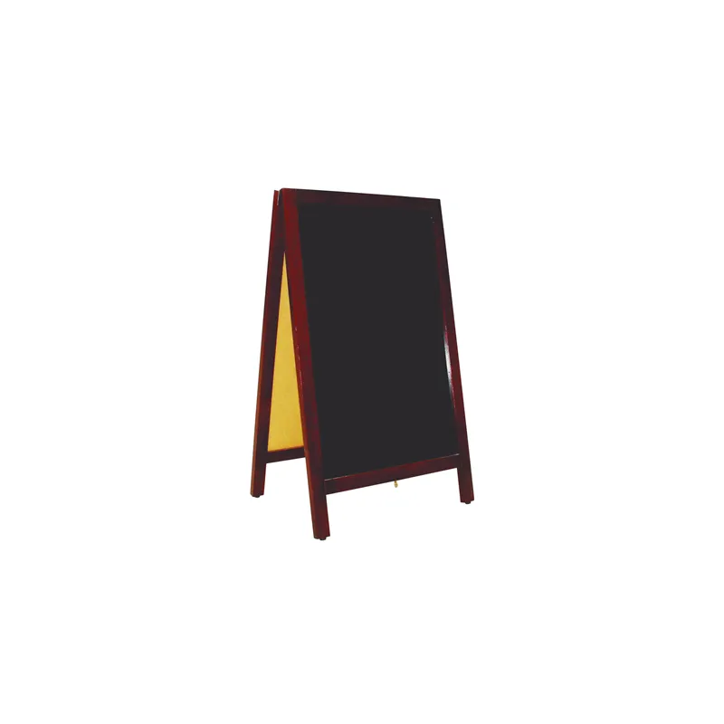 ARDOISE EN ANGLE 2 FACES   50x85x40 CM NOIR BOIS (1 UNITÉ)