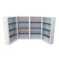 ARMOIRE PHARMACIE 52,5x19,5x53 CM BLANC ACIER (1 UNITÉ) ARMOIRE PHARMACIE