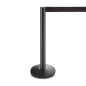 COLONNES MOBILES AVEC RUBAN RETRACTIBLES Ø 36x104 CM NOIR ALUMINIUM (2 UNITÉ) COLONNES MOBILES AVEC RUBAN RETRACTIBLES