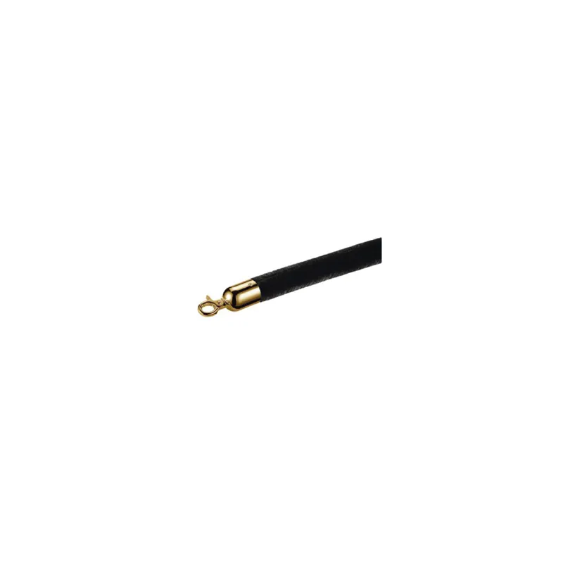 CORDON COLONNE MOBILE OR   Ø 3,2x150 CM NOIR VELOURS (1 UNITÉ)
