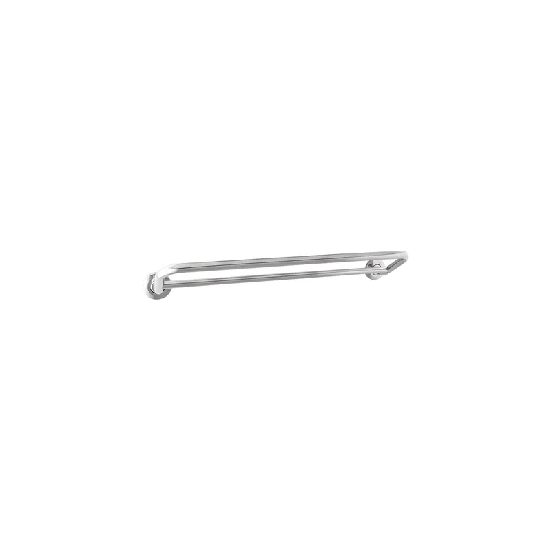 PORTE SERVIETTE BARRE DOUBLE  61x18 CM ARGENTE INOX (1 UNITÉ)