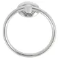 ROND SERVIETTE DE TOILETTE Ø 18x5 CM ARGENTE INOX (1 UNITÉ) ROND SERVIETTE DE TOILETTE