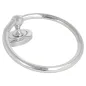 ROND SERVIETTE DE TOILETTE Ø 18x5 CM ARGENTE INOX (1 UNITÉ) ROND SERVIETTE DE TOILETTE