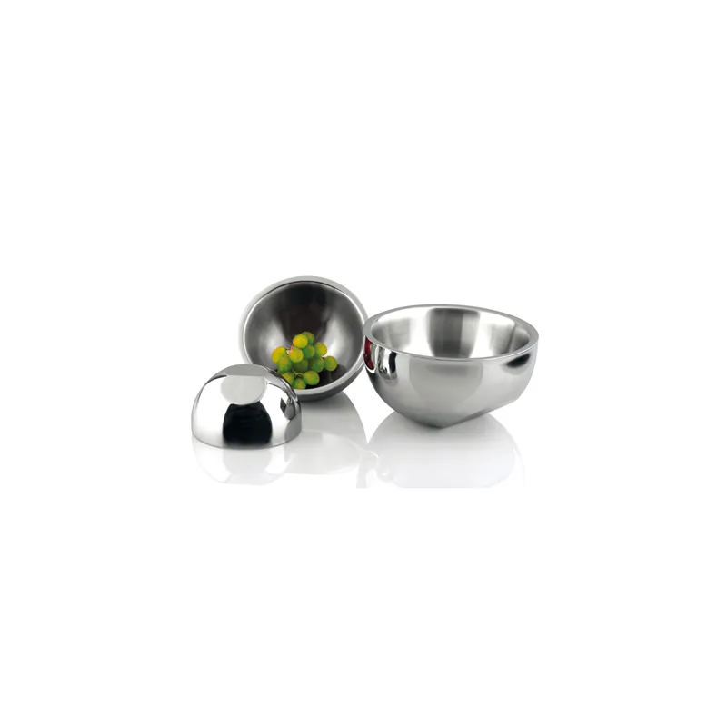 BOL DOUBLE PAROI 320 ML Ø 11x8 CM ARGENTE INOX (1 UNITÉ) BOL DOUBLE PAROI 320 ML Ø 11x8 CM ARGENTE INOX (1 UNITÉ)