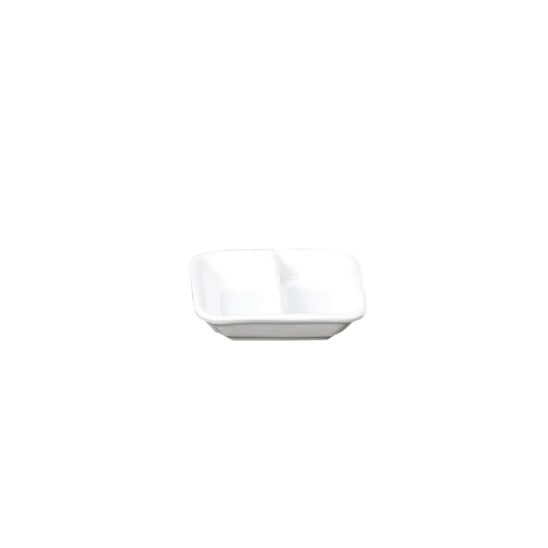 RÉCIPIENTS RECTANGULAIRES 2 COMP. AKALA 7,8x7,8x2 CM BLANC PORCELAINE (12 UNITÉ) RÉCIPIENTS RECTANGULAIRES 2 COMP. AKALA 7,8x7,8x2 CM BLANC PORCELAINE (12 UNITÉ)