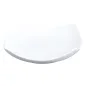ASSIETTES CARRÉES INCURVÉES 27,5x27,5x6,6 CM BLANC PORCELAINE (12 UNITÉ) ASSIETTES CARRÉES INCURVÉES