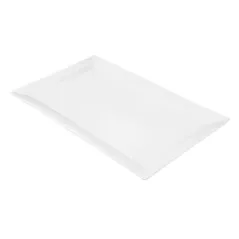ASSIETTES RECTANGULAIRES   45x28 CM BLANC PORCELAINE (6 UNITÉ)