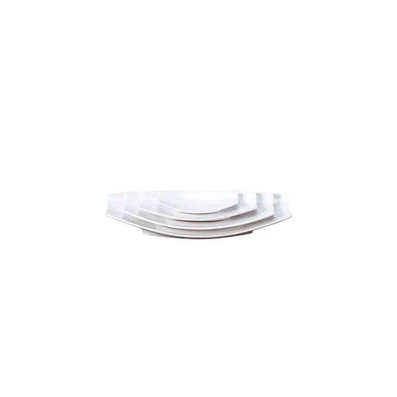 ASSIETTES BARQUETTE 33,5x16,8x4,7 CM BLANC PORCELAINE (6 UNITÉ) ASSIETTES BARQUETTE 33,5x16,8x4,7 CM BLANC PORCELAINE (6 UNITÉ)