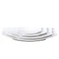 ASSIETTES BARQUETTE 33,5x16,8x4,7 CM BLANC PORCELAINE (6 UNITÉ) ASSIETTES BARQUETTE