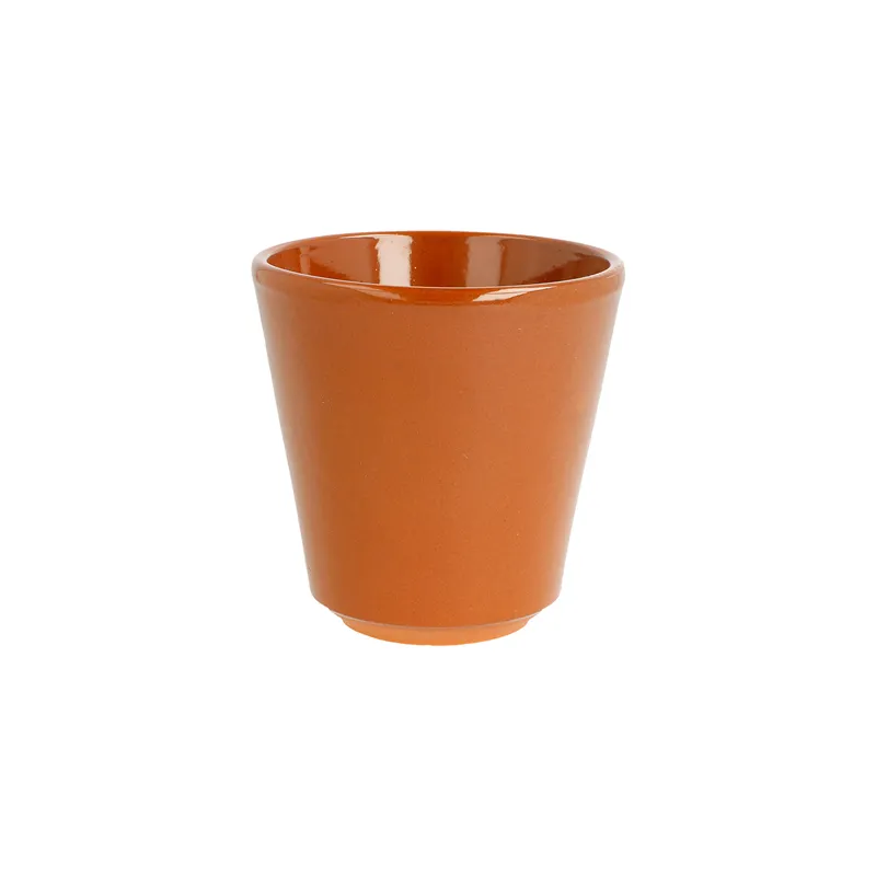 VERRES EN FAÏENCE  200 ML Ø 8,7x8,7 CM MARRON ROUGEATRE CERAMIQUE (36 UNITÉ)