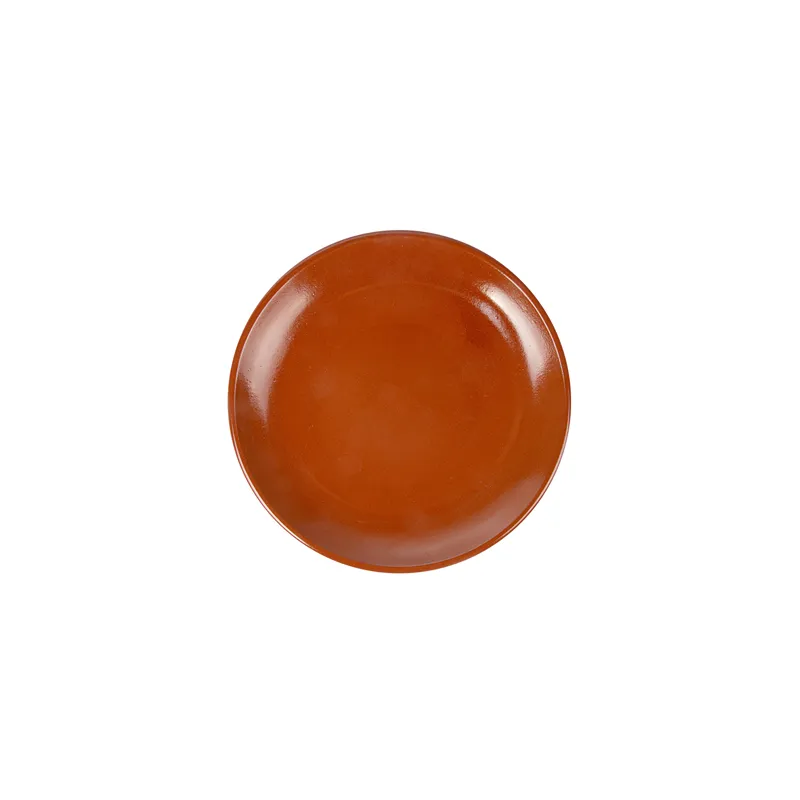 ASSIETTES EN FAÏENCE Ø 26,2x3 CM MARRON ROUGEATRE CERAMIQUE (12 UNITÉ) ASSIETTES EN FAÏENCE Ø 26,2x3 CM MARRON ROUGEATRE CERAMIQUE (12 UNITÉ)