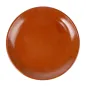 ASSIETTES EN FAÏENCE Ø 26,2x3 CM MARRON ROUGEATRE CERAMIQUE (12 UNITÉ) ASSIETTES EN FAÏENCE