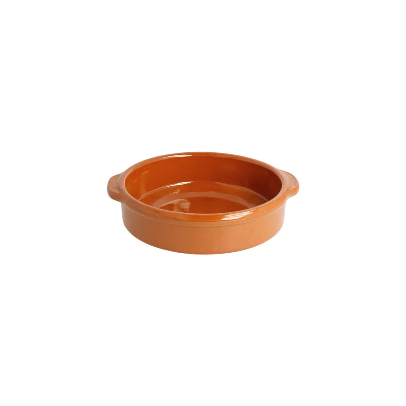 RÉCIPIENTS EN FAÏENCE AVEC ANSES  450 ML Ø 15x4,5 CM MARRON ROUGEATRE CERAMIQUE (20 UNITÉ)