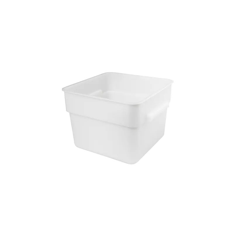 BAC ALIMENTAIRE  12 L 28,5x28,5x21 CM BLANC PP (1 UNITÉ)